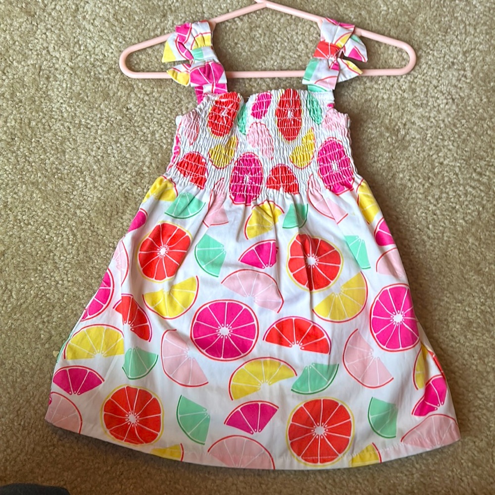 Citrus print baby dress - Picture 1 of 4